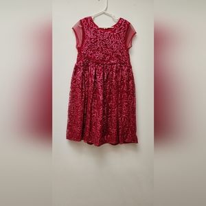 Pink Chicken magenta sequin dress 8Y